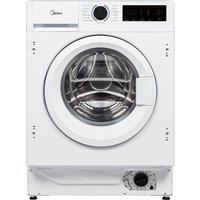 Midea MFA06W80BA10/W-UK Integrated 8kg Washing Machine with 1400 rpm - White - A Rated, White