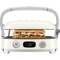 Smeg 50s Style Retro MGF01CRUK Health Grill - Cream, Cream