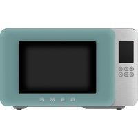 Smeg Collezione MOC01EGMUK Litre 30cm High, Freestanding Small Microwave With Grill - Emerald Green, Green