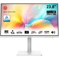 MSI Modern MD2412PW 23.8" Full HD 100Hz Monitor - White, White