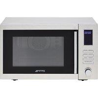 Smeg Universal MOE34CXIUK 31cm High, Freestanding Small Combination Microwave Oven - Stainless Steel, Stainless Steel