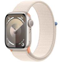 Apple Watch Series 9, 41mm, Starlight Aluminium Case, GPS [2023] - Starlight Sport Loop, White