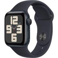 Apple Watch SE, 40mm, Midnight Aluminium Case, GPS [2023] - Midnight Sport Band - S/M, Midnight Spor