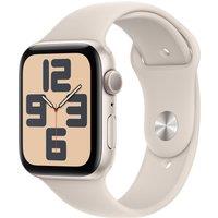 Apple Watch SE, 44mm, Aluminium Case, GPS [2023] - Starlight Sport Band M/L, White