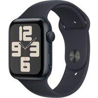 Apple Watch SE, 44mm, Midnight Aluminium Case, GPS [2023] - Midnight Sport Band - S/M, Midnight Spor