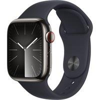 Apple Watch Series 9, 41mm, Midnight Aluminium Case, GPS + Cellular [2023] - Midnight Sport Band - S