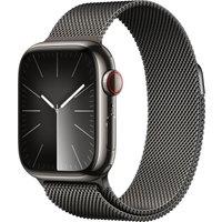 Apple Watch Series 9, 41mm, Graphite Stainless Steel Case, GPS + Cellular [2023] - Graphite Milanese