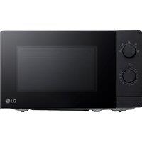 LG MS2082F 20 Litre 26cm High, Freestanding Small Standard Microwave Oven - Black, Black