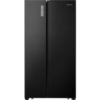 Fridgemaster MS91520EB Total No Frost American Fridge Freezer - Black - E Rated, Black