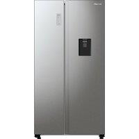 Fridgemaster MS91547DFE Non-Plumbed Total No Frost American Fridge Freezer - Silver - E Rated, Silver