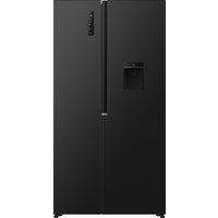 Fridgemaster MS91558DEB Total No Frost American Fridge Freezer - Black - E Rated, Black
