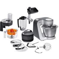 Bosch CreationLine 7 in 1 MUM59340GB Stand Mixer with 3.9 Litre Bowl - Silver, Silver