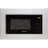 Indesit MWI120GXUK 39cm High, Built In Small Microwave With Grill - Stainless Steel, Stainless Steel