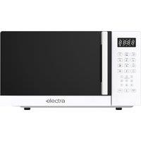Electra MWST20LW 20 Litre 26cm High, Freestanding Small Standard Microwave Oven - White, White