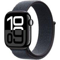 Apple Watch Series 10, 42mm, Jet Black Aluminium Case, GPS [2024] - Ink Sport Loop, Black