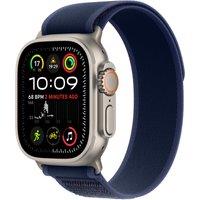 Apple Watch Ultra 2, 49mm, Natural Titanium Case, GPS + Cellular [2024] - Blue Trail Loop - S/M, Blue