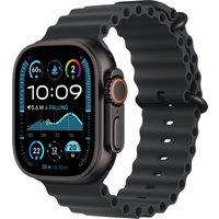 Apple Watch Ultra 2, 49mm, Black Titanium Case, GPS + Cellular [2024] - Black Ocean Band, Black