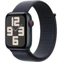 Apple Watch SE (2nd Gen), 44mm, Midnight Aluminium Case, GPS + Cellular [2024] - Ink Sport Loop, Black