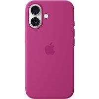 Apple iPhone 16 Silicone Case with MagSafe for iPhone 16 - Fuchsia, Pink