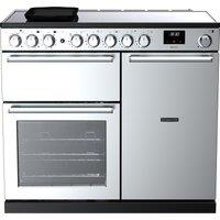 Rangemaster Nexus NEX100EISTST/CM1 100cm wide Electric Range Cooker with Induction Hob - Stainless Steel - A Rated, Stainless Steel