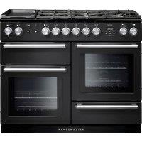Rangemaster Nexus NEX110DFFCB/C 110cm Dual Fuel Range Cooker - Charcoal Black - A/A/A Rated, Black