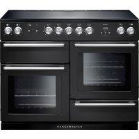 Rangemaster Nexus NEX110EICB/C 110cm Electric Range Cooker with Induction Hob - Charcoal Black - A/A/A Rated, Black