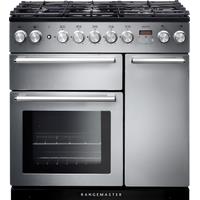 Rangemaster Nexus NEX90DFFSS/C 90cm Dual Fuel Range Cooker - Stainless Steel - A/A Rated, Stainless 