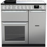 Rangemaster Nexus 90 Induction NEX90EISTST/CM1 90cm wide Electric Range Cooker with Induction Hob - Stainless Steel - A Rated, Stainless Steel