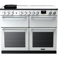 Rangemaster Nexus NEXB110EIPWHT/CM1 110cm wide Electric Range Cooker with Induction Hob - White - A Rated, White