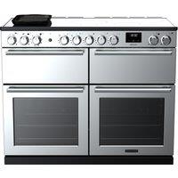 Rangemaster Nexus NEXB110EISTST/CM1 110cm wide Electric Range Cooker with Induction Hob - Stainless Steel - A Rated, Stainless Steel