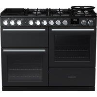 Rangemaster Nexus OC NEXO110DFPCBL/CM1 110cm wide Electric Range Cooker with Gas Hob - Charcoal Black - A Rated, Black