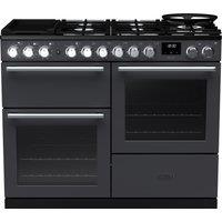 Rangemaster Nexus OC NEXO110DFPSLT/CM1 110cm wide Electric Range Cooker with Gas Hob - Slate - A Rated, Graphite