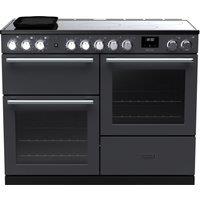 Rangemaster Nexus NEXO110EIPSLT/CM1 110cm wide Electric Range Cooker with Induction Hob - Slate - A Rated, Graphite