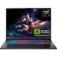 Acer Nitro 18 AI AN18-61 18" Gaming Laptop - NVIDIA GeForce RTX 5070 Ti, AMD Ryzen AI 9, SSD - Black, Black