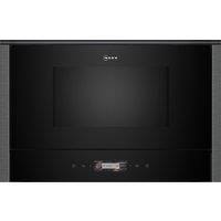 NEFF N70 NL4WR21G1B 21 Litre 38cm High, Built In Small Standard Microwave Oven - Graphite Grey, Grey