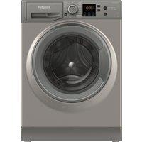 Hotpoint NSWM 1146 GG UK 11kg Washing Machine with 1400 rpm - Graphite - A Rated, Silver