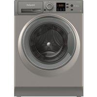 Hotpoint NSWM 946 GG UK 9kg Washing Machine with 1400 rpm - Graphite - A Rated, Silver