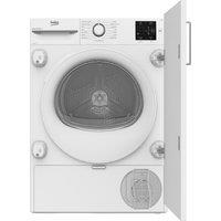 Beko NTIKP71131W 7Kg Integrated Heat Pump Tumble Dryer - White - A++ Rated, White