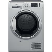 Hotpoint Crease Care NTM1182SSKUK 8Kg Heat Pump Tumble Dryer - Silver - A++ Rated, Silver