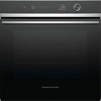 Fisher & Paykel Series 7 Contemporary OB60SD13PLX1 Wifi Connected Built In Electric Single Oven with Pyrolytic Cleaning - Black / Stainless Steel - A Rated, Black