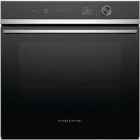 Fisher & Paykel Series 7 Contemporary OB60SD16PLX1 Wifi Connected Built In Electric Single Oven with Pyrolytic Cleaning - Black / Stainless Steel - A Rated, Black