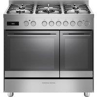 Fisher & Paykel OR90L7DBGFX2 90cm wide Dual Fuel Range Cooker with Gas Hob - Stainless Steel - A Rated, Stainless Steel