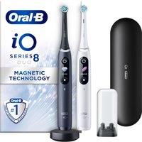 Oral-B iO 8 Electric Toothbrush - White Alabaster & Black Onyx, Black