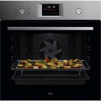 AEG 6000 SenseCook OS6PB50AM Built In Electric Single Oven with Pyrolytic Cleaning - Stainless Steel - A+ Rated, Stainless Steel