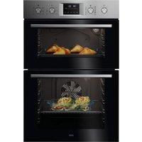 AEG 6000 Series OU5CP40M Built In Electric Double Oven - Stainless Steel - A Rated, Stainless Steel