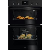 AEG OU5NP20B Built In Electric Double Oven - Black - A Rated, Black