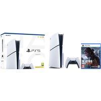 PlayStation 5 (Model Group - Slim) 1 TB with The Last of Us Part II Remastered - White / Black, White