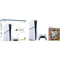 PlayStation 5 (Model Group - Slim) 1 TB with Grand Theft Auto V - White, White