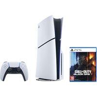 PlayStation 5 (Model Group - Slim) 1 TB with Call of Duty Black Ops 7 - White, White