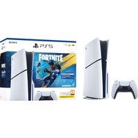 PlayStation 5 (Model Group - Slim) 1TB with Fornite Flowering Chaos - White, White